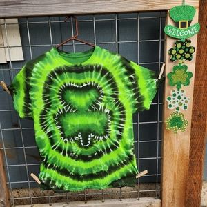 Tyedye Shamrock Shirt Kids S-XL